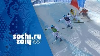 France Dominate The Mens Ski Cross Medals  Sochi 2014 Winter Olympics [upl. by Massingill]