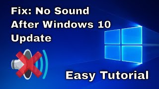 How to Fix No Sound After Windows 1011 Update  Sound Missing 2025 Solved [upl. by Hiett]