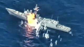 ExNavy Warship Hit By Missiles amp Torpedoes • RIMPAC 2016 [upl. by Linskey295]