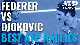 Roger Federer vs Novak Djokovic Best ATP Rallies Ever [upl. by Virginie611]