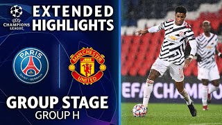 Paris SaintGermain vs Manchester United Extended Highlights  UCL on CBS [upl. by Gwendolyn744]