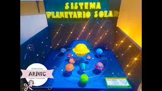 MAQUETAS ESCOLAR  SISTEMA PLANETARIO SOLAR [upl. by Naxor]