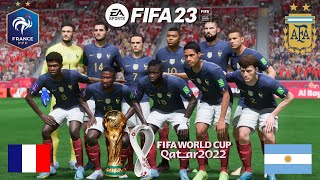 COUPE DU MONDE 2022 ARGENTINE  FRANCE FINALE  FIFA 23 4K [upl. by Pressman]