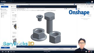 Onshape  Cómo crear tornillos y tuercas en segundos [upl. by Indnahc]