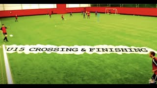 Soccer Drill Crossing amp Finishing U15 [upl. by Anotyal]