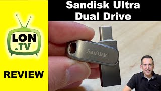 Sandisk Ultra Dual Drive USBC and USBA Flash Drive Review  Memory Zone app overview [upl. by Atteynek]