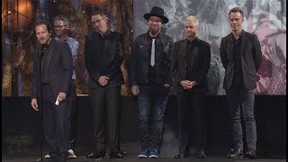 Pearl Jam Induction Acceptance Speeches  2017 Rock Hall Inductions [upl. by Ahsieyk]