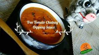 Tree Tomato dipping sauce  tree tomato chutney  how to prepare tree tomato  tamarillo sauce [upl. by Clair]