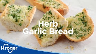 How to Make Herb Garlic Bread  Kroger Recipes  Kroger [upl. by Pul]